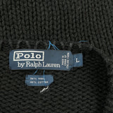 Italian Yarn Polo By Ralph Lauren Sweater - Large Brown Wool