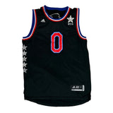 Oklahoma City Thunder Adidas #0 Russel Westbrook Jersey - Large Black Polyester