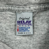 Relay For Life Relay Single Stitch T-Shirt - Medium Grey Cotton