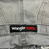 Wrangler Cargo Carpenter Shorts - 33W 10L Grey Cotton