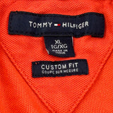Tommy Hilfiger Polo Shirt - XL Orange Cotton Blend