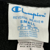 Reverse Weave Champion Graphic Sweatshirt - Small Black Cotton