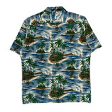 Hawaii Graphic Hawaiian Shirt - XL Multicoloured Cotton