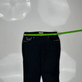 Earl Jean Studded Jeans - 28W UK 8 Black Cotton