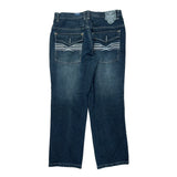 Raider Hip Hop Jeans - 38W 32L Dark Wash Cotton