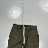 Carhartt Carpenter Trousers - 34W 30L Green Cotton