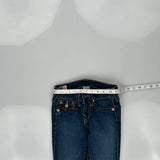 Made In Usa Age 10-12 True Religion Skinny Jeans - 22W 25L Dark Wash Cotton Blend