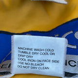 Asics Striped Windbreaker - Large Navy Nylon