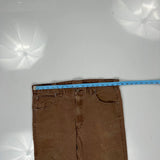 Dickies Double Knee Carpenter Trousers - 34W 31L Brown Cotton