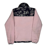 The North Face Floral Fleece Jacket - Small Black Polyester