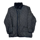 Barbour Quilted Jacket - Large Gray Polyester