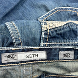 Bke Contrast Stitch Jeans - 38W 30L Blue Cotton