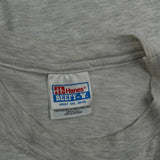Single Stitch Guitar Print Hanes Graphic T-Shirt - 2XL Gray Cotton