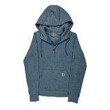 Carhartt Hoodie - XS Blue Cotton Blend