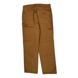 Dickies Carpenter Trousers - 32W 30L Brown Cotton
