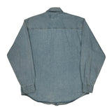 Harley Davidson Denim Shirt - Large Blue Cotton