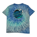 Age 11-12 Santa Cruz Tie-Dye T-Shirt - Medium Blue Cotton