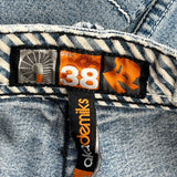 Trans Atlantic Taskforce Akademiks Graphic Jeans - 36W 30L Light Wash Denim