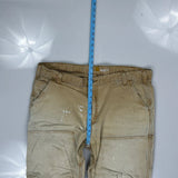 Carhartt Double Knee Carpenter Trousers - 42W 32L Beige Cotton