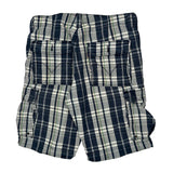 Levis Checked Cargo Shorts - 34W 10L Blue Cotton