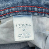 Sonoma Denim Shorts - 36W 9L Blue Cotton