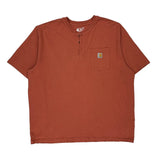 Carhartt T-Shirt - 2XL Red Cotton