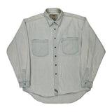 Vintage Levis Denim Shirt - Large Light Wash Cotton