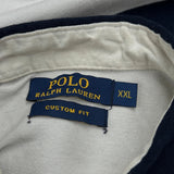 Polo By Ralph Lauren Striped Long Sleeve Polo Shirt - 2XL Multicoloured Cotton