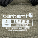 Built To Serve And Protect Hardworking People Carhartt Sweatshirt - Small Green Cotton Blend