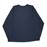 Carhartt Long Sleeve T-Shirt - 2XL Navy Cotton