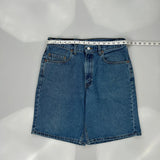Levis Denim Shorts - 32W 10L Blue Denim
