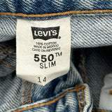 Levis 550 Jeans - 24W 26L Blue Cotton