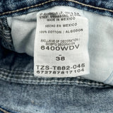 Carpenter Wrangler Denim Shorts - 37W 10L Blue Cotton