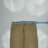 Wrangler Carpenter Trousers - 34W 32L Khaki Cotton