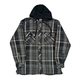 Dickies Checked Jacket - Large Black Cotton