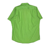Polo By Ralph Lauren Short Sleeve Shirt - Large Green Cotton