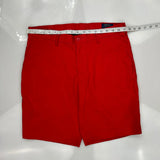 Polo By Ralph Lauren Chino Shorts - 34W 10L Red Elastane