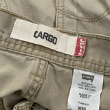 Levis Cargo Shorts - 30W 10L Khaki Cotton