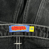 Empyre Cargo Pants - 34W 30L Black Cotton