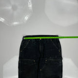 Carhartt Double Knee Carpenter Pants - 32W 28L Black Cotton