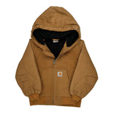 Age 5-6 Carhartt Jacket - XS Brown Cotton