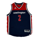 Washington Wizards Adidas #2 Wall Jersey - Large Navy Polyester