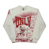Unlv Fruit Of The Loom Graphic Sweatshirt - Large Red Cotton