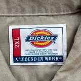 Dickies Shirt - 2XL Khaki Polyester Blend
