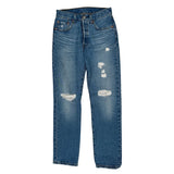 501 Levis Jeans - 26W 27L Blue Cotton