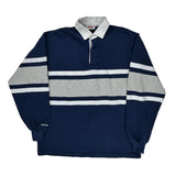 Rugby Wear Barbarian Striped Rugby Shirt - XL Blue Cotton