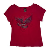 Motorcycles Harley Davidson Graphic T-Shirt - XL Red Cotton