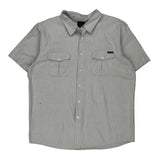 Oakley Short Sleeve Shirt - XL Grey Cotton