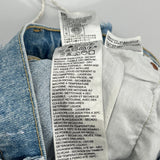 Levis Denim Shorts - 24W UK 4 Light Wash Cotton