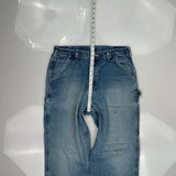 Carhartt Double Knee Carpenter Pants - 32W 30L Blue Cotton